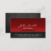 Red Stage Plastic Surgeon Business Card (Front/Back)