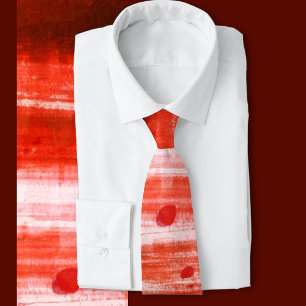 Red Stained Halloween Tie
