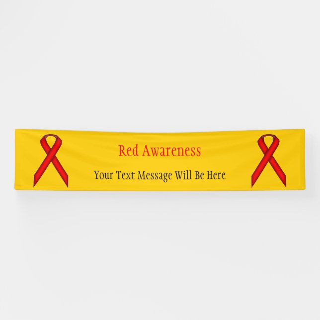 Red Standard Ribbon by Kenneth Yoncich Banner (Horizontal)