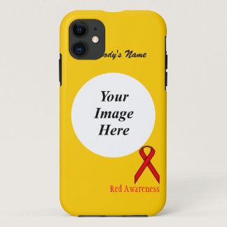 Red Standard Ribbon by Kenneth Yoncich iPhone 11 Case