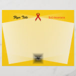 Red Standard Ribbon by Kenneth Yoncich Flyer