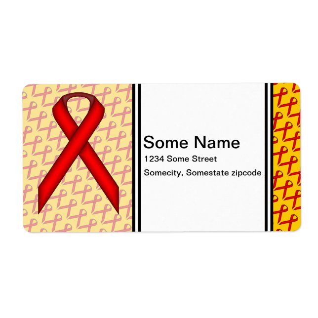 Red Standard Ribbon by Kenneth Yoncich Label (Front)