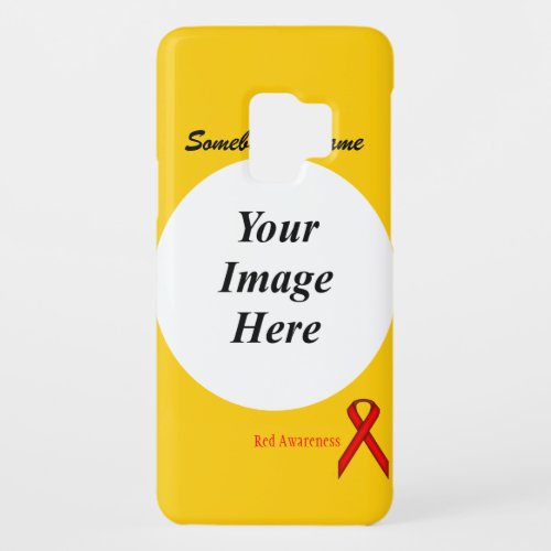 Red Standard Ribbon Template by Kenneth Yoncich Case_Mate Samsung Galaxy S9 Case