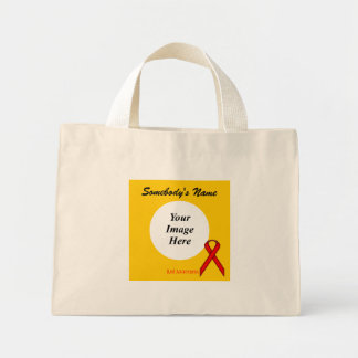 Red Standard Ribbon Template by Kenneth Yoncich Mini Tote Bag