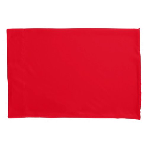 Red Standard Size Pillow Case Pair