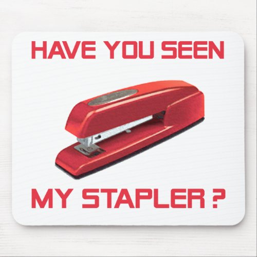 Red Stapler Mousepad