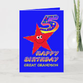 Toy Car Great-Grandson Birthday Card