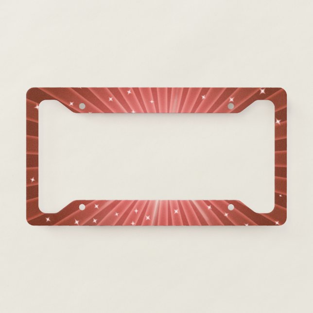 Red Star Accent - Star Licence Plate Frame (Front)