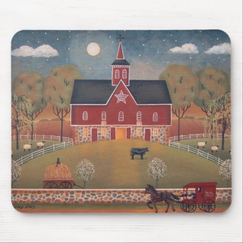 Red Star Barn Mouse Pad