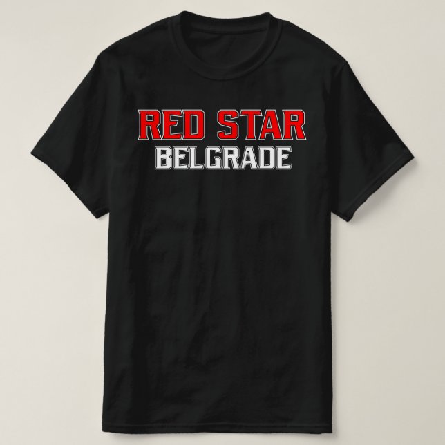 Red Star Belgrade Crveno Beli  T-Shirt (Design Front)