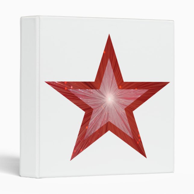 Red Star binder white (Front/Spine)