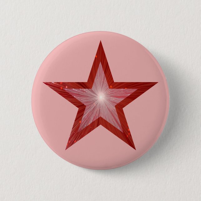 Red Star button pink (Front)