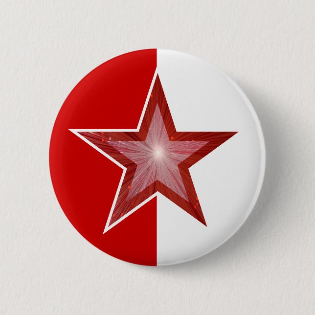 red Star button red white (Front)