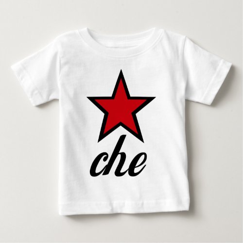 Red Star Che Guevara Baby T_Shirt