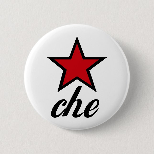 Red Star Che Guevara! Button (Front)