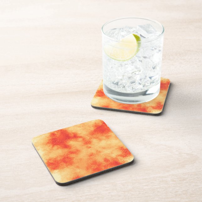 Red Star Cluster  Plastic Coaster (Right Side)