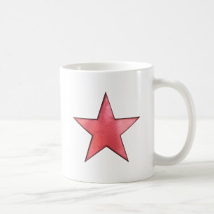 red star coffee mug