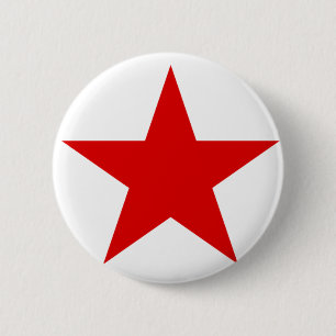 Red Star Communist Button