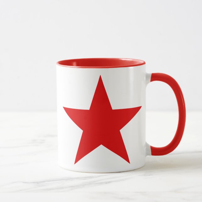 Red Star Communist Socialist Mug (Right)