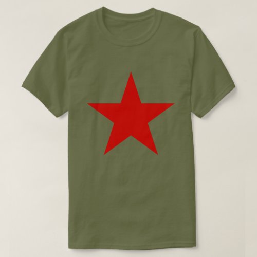 Red Star  Communist Socialist Soviet Anarchist T_Shirt