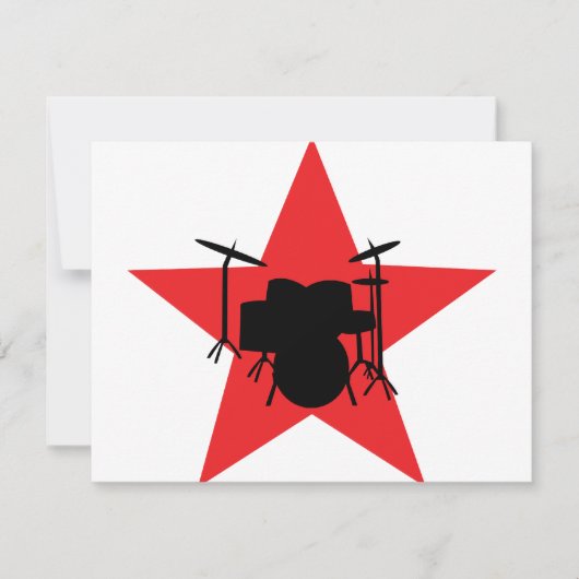 red star drum drummer (Front)