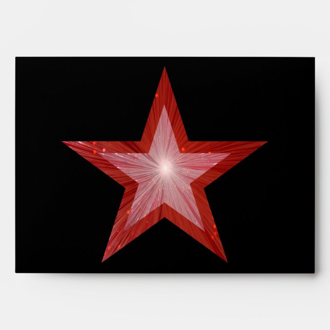 Red Star envelope 2 black (Front)