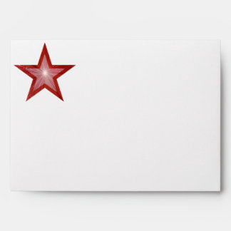 Red Star envelope white