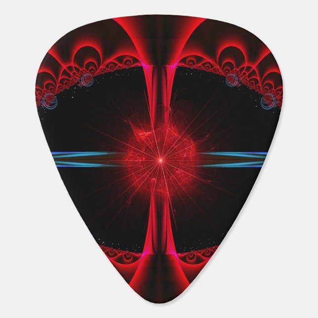 Red Star Guitar Pick (Back)