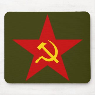 Red Star (hammer & sickle) mousepad