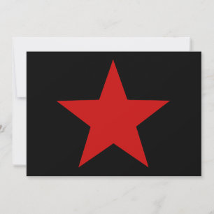 Red Star Invitation
