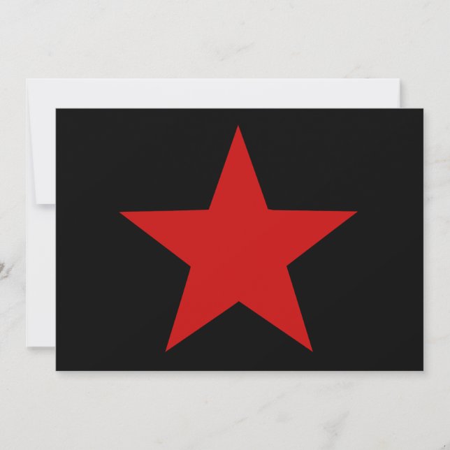 Red Star Invitation (Front)