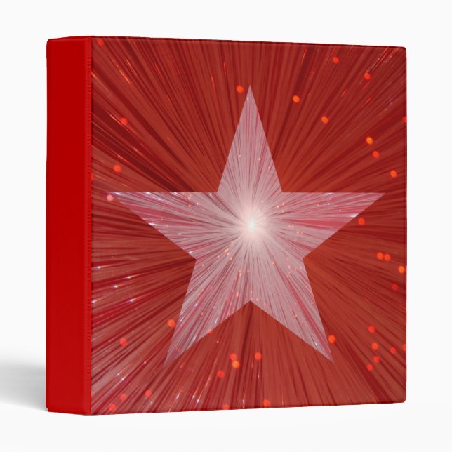 Red Star large star binder (Front/Spine)