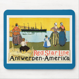 Red Star Line ~ Antwerpen-Amerika Mouse Pad