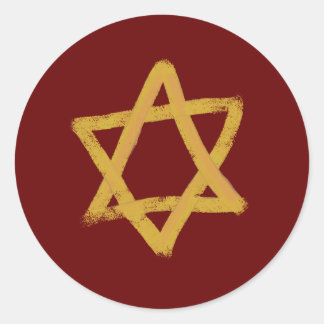 Red Star of David Stickers