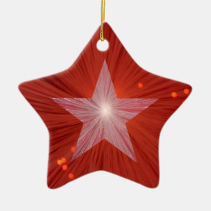 Red Star ornament star shape