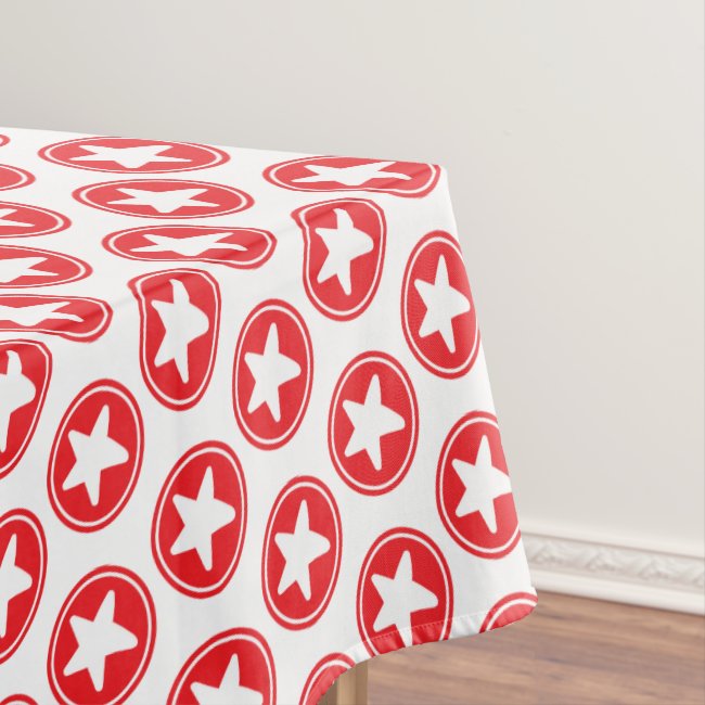 Red Star Pattern - Patriotic / 4th of July Party
