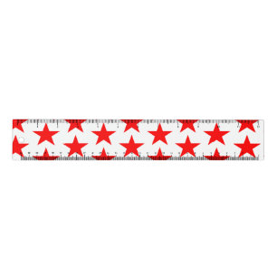 Red Star Pattern Ruler