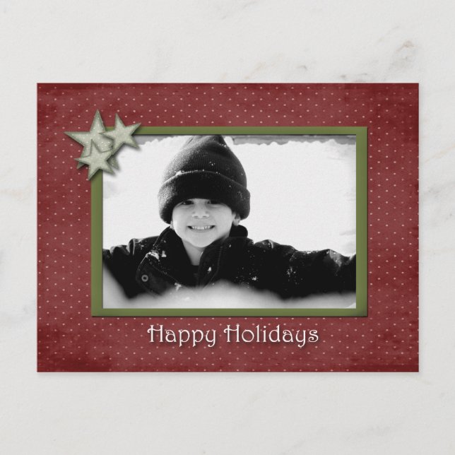 Red Star Photo Postcard (Front)