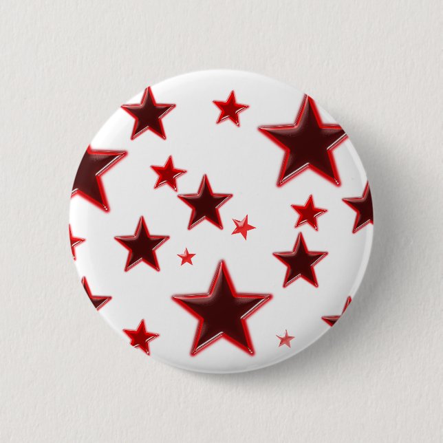 Red Star Pinback Button (Front)