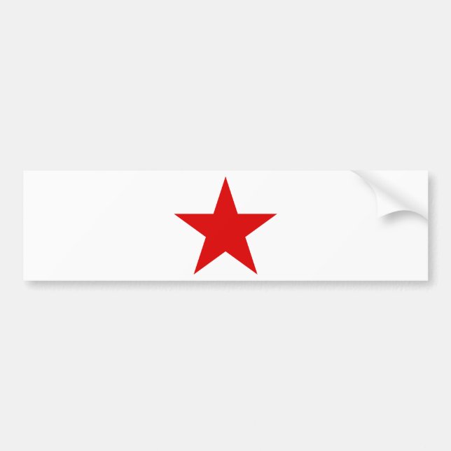 Red Star ★ Red Stars Bumper Sticker (Front)