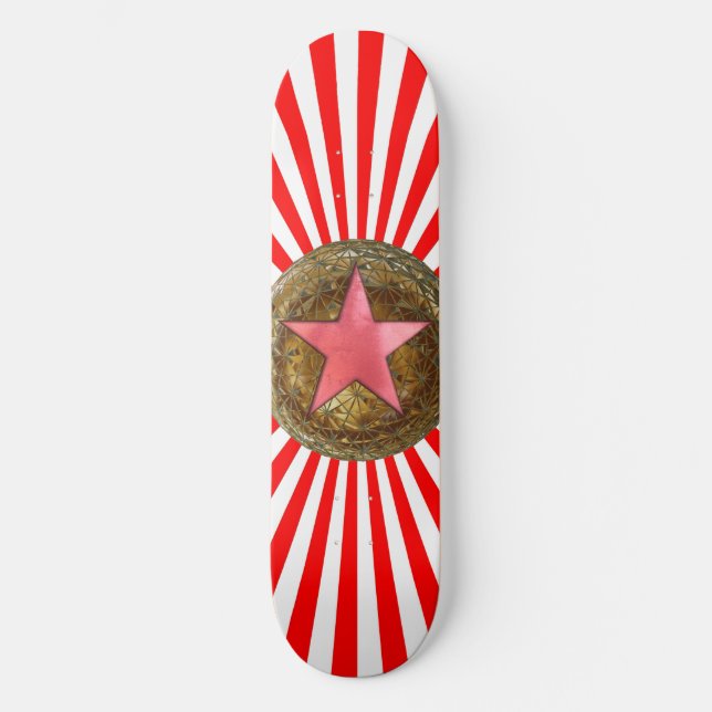 red star skateboard deck (Front)
