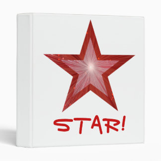 Red Star 'STAR!' binder white