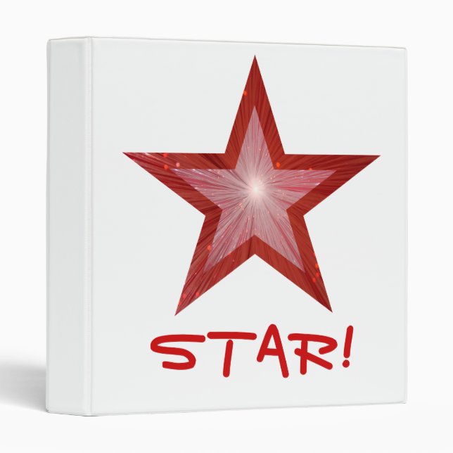 Red Star 'STAR!' binder white (Front/Spine)