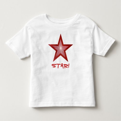 Red Star STAR toddler t_shirt white