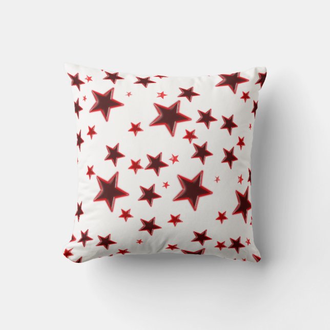 Red Star Throw Pillow (Front)