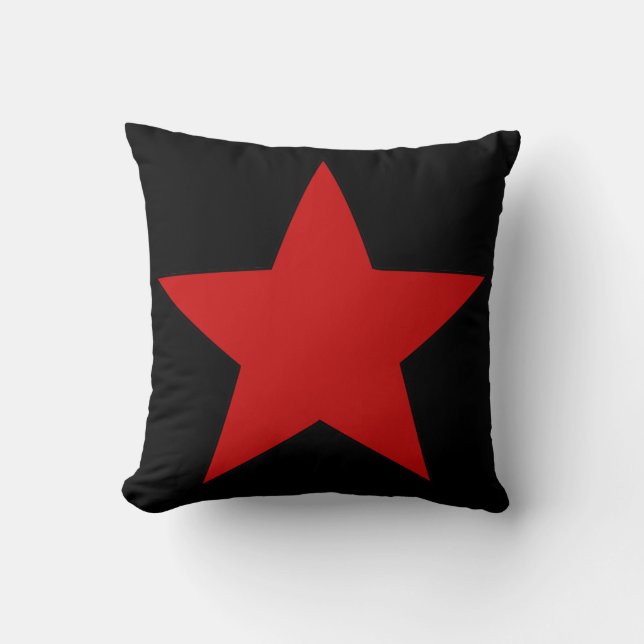 Red Star Throw Pillow (Front)