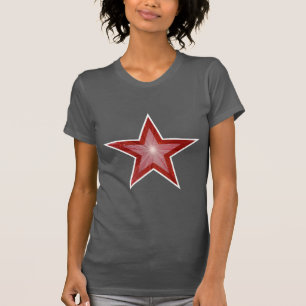 Red Star White women's t-shirt grey