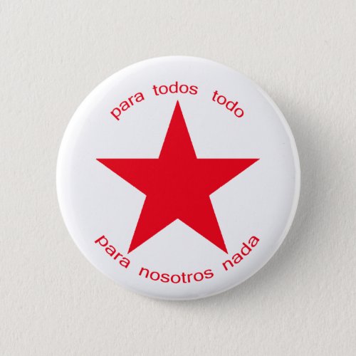 Red Star Zapatista Button