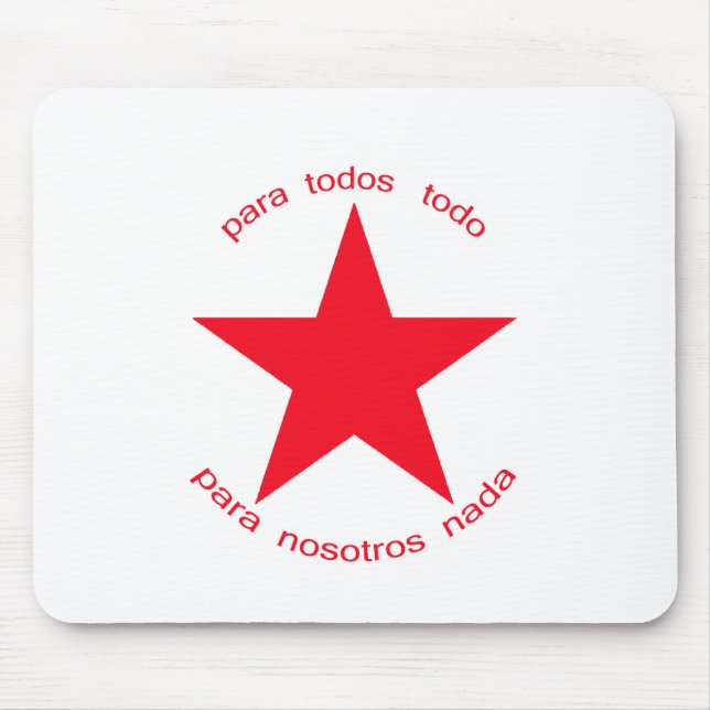 Red Star Zapatista Mouse Pad (Front)