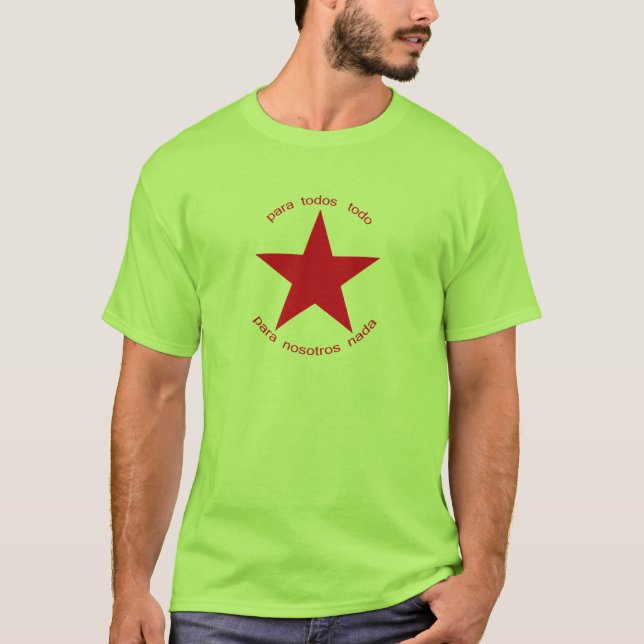 Red Star Zapatista T-Shirt (Front)